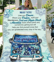 Blanket Gift For Hippie Live Your Dreams Share Your Passion