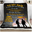 Blanket With Meaningful Words Gift For Dad You're The Man The Myth The Legend