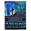 Fleece Blanket Gift For Wife I Love You So Much