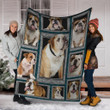 3d Funny English Bulldog Dog Lover Gift Fleece Blanket