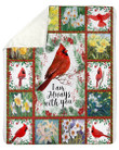 I Am Always With You With Flowers Best Gift For Bird Lovers Fleece Blanket