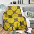 Yellow Sunflower Pattern Print Design Fleece Blanket