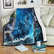 Gift For Dragon Lover Ice Dragon 3d Printed Fleece Blanket
