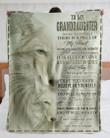 Grandpa Gift For Granddaughter Fleece Blanket It Is Full Of Love Wolf