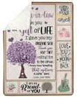 Lovely Message To Daughter-in-law Gifts For Daughter-in-law Fleece Blanket