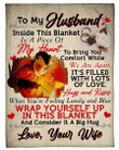 Wife To Welder Husband To Bring You Comfort Fleece Blanket Fleece Blanket