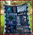 Blanket Gift For Cycling Lovers Keep Calm And Ride On