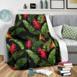 Cool Bird Of Paradise Pattern Print Design Fleece Blanket