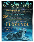 I Will Love You Until I Die Meaningful Gift From Husband To Wife Fleece Blanket