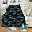 Bunch Of Blueberry Pattern Print Design Fleece Blanket