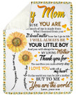 To Mummy Fleece Blanket Sunflower I Am Because You Are Sherpa Blanket