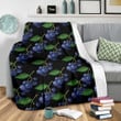 Bunch Of Blueberry Pattern Print Design Fleece Blanket