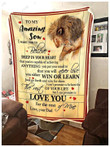 Lion Love You For The Rest Of Mine Dad Gift For Son Blanket