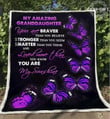 Blanket Gift For Granddaughter You Are My Sunshine