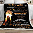 Love Made Us Forever Together Fleece Blanket Gift For Wife
