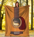 Acoustic Guitar Guitarist Gift Fleece Blanket