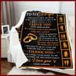 I Love You To The Moon And Back Giving Wife Blanket