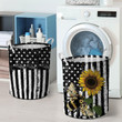 American Flag Bee Laundry Basket