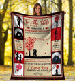 To My Wife I Wish I Could Turn Back The Clock Fleece Blanket