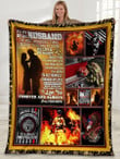The Most Wonderful Thing Firefighter American Usa Flag Fleece Blanket