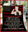 Blanket Gift For Navy Daughter Love You For The Rest Of Mine
