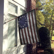 Us Flag Printed House Flag