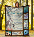To My Daughter Always Remember How Much I Love You Sea Turtle Fleece Blanket