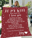 Red Gift For Wife Never Forget That I Love You Quilt Blanket