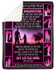 You Don't Have To Feel Any Sadness Fleece Blanket To Daughter Sherpa Blanket
