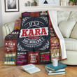 Kara Things You Wouldn't Understand Fleece Blanket Customized Name Fleece Blanket
