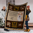 You Are My Life Corgi Dog Fleece Blanket