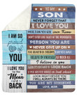 You Are My Sunshine Mom To Son Fleece Blanket Sherpa Blanket