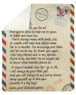 Loving Letter Thank For All You Do Fleece Blanket Granddaughter To Nonno Sherpa Blanket