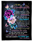 You Are Always My Little Girl Quote Gift For Granddaughter Fleece Blanket