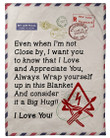 Letter To Electrician's Wife I Appreciate You Always Fleece Blanket Fleece Blanket