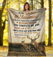 The Day I Met You I Found My Missing Piece Deer Hunting Fleece Blanket