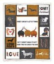 Money Can Buy A Lot Of Things Dachshund Dog Fleece Blanket