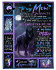 Wolf Fleece Blanket Gift For Mom To Me You Are The World