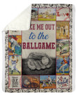 Take Me Out To The Ballgame Gifts For Ballgame Lovers Fleece Blanket