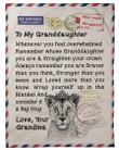Whenever You Feel Overwhelmed Lion Letter To Granddaughter Fleece Blanket