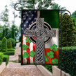 The Irish Celtic Us Shamrock Printed Garden Flag