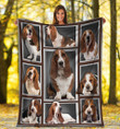 3d Basset Hound Gift For Basset Hound Lovers Fleece Blanket