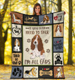 If You Ever Need To Talk I'm All Ears Basset Hound Dog Fleece Blanket