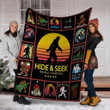 Hide And Seek World Champion Bigfoot Sasquatch Yeti Fleece Blanket