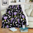 Beauty Of Lavender Pattern Print Design Fleece Blanket