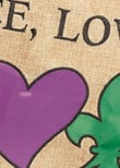 Peace Love And Parades Purple Tone Happy St. Patrick's Day Printed Garden Flag