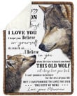 Mawmaw Gift For Grandson Never Forget How Much I Love You Fleece Blanket
