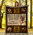 Your Friend Your Partner Your Dog You Are My Life German Shepherd Dog Fleece Blanket