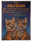 To My Girlfriend I Love You With All I Am Gifts From Boyfriend Fleece Blanket
