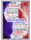There Is No Pretending I Love You Rings To My Husband Fleece Blanket